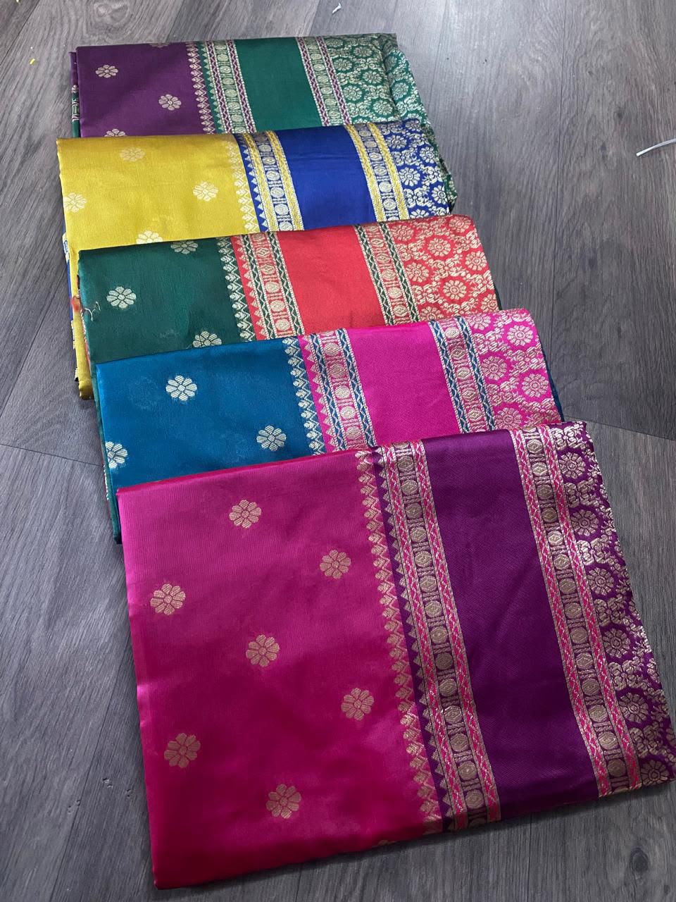 Premium Soft Lichi Silk Banarasi Saree with Rich Jacquard Weaving Pallu & Running Blouse | Wedding & Festive Wear