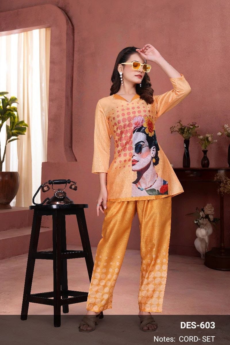 Elara Trendy Digital Print Co-ord Set for Women